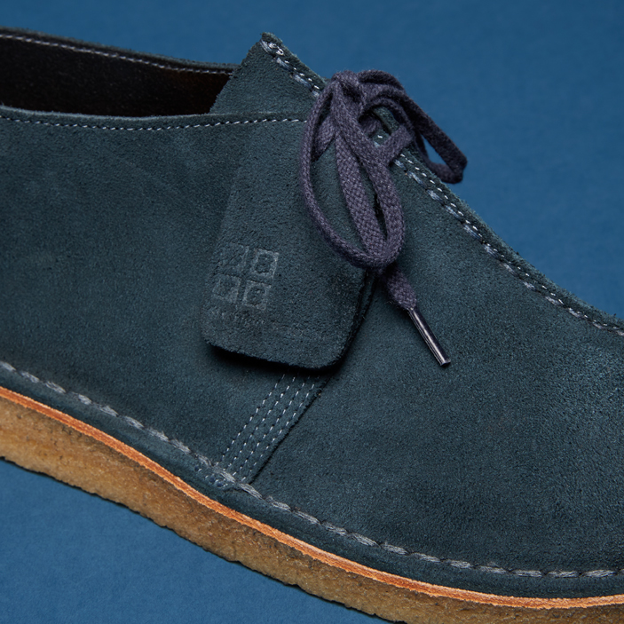 dark blue desert clarks